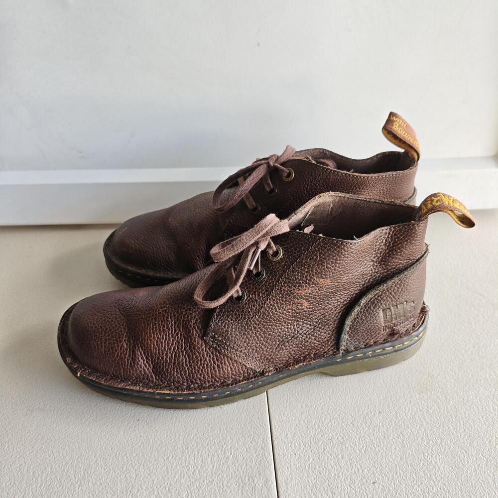 Dr. Martens Sussex Boots Mens Size 10 Brown Leather Chukka Slip Resistant Work